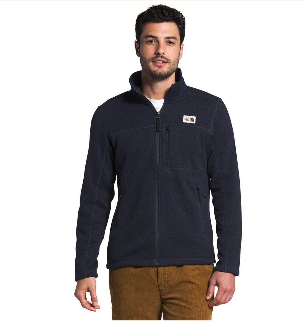 THE NORTH FACE Men's Gordon Lyons Full Zip Up Navy Fleece Jacket // M
